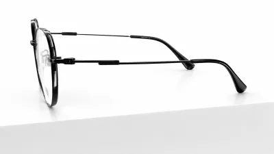 BS30023 C1 - Metal Tendencia Doctor Lentes Dama Redondos