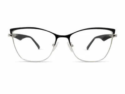 LE6308 C1 - Metal Tendencia Doctor Lentes Dama Redondos