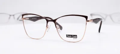 LE6308 C2 - Metal Tendencia Doctor Lentes Dama Redondos