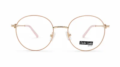 VBR6804 C6 - Metal Tendencia Doctor Lentes Dama Redondos