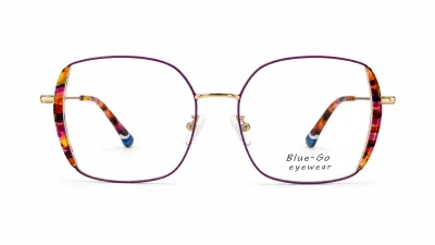 W26401 C5 - Metal Tendencia Doctor Lentes Dama Redondos